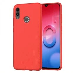 Coque Silicone Huawei Honor 10 Lite Et P Smart 2019 Rouge
