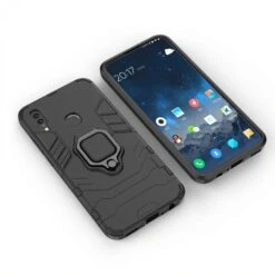 Coque Antichoc Huawei P Smart 2019 Cool Guard Avec Anneau Noir -All For Phone Magasin coque huawei p smart 2019 frac2997 3