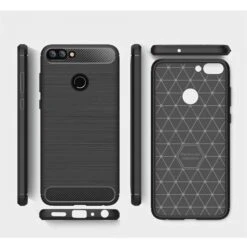 Coque Silicone Huawei P Smart Style Fibre De Carbone Noir -All For Phone Magasin coque huawei p smart frac2451 10