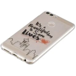 Coque Silicone Huawei P Smart Save Lives Transparent -All For Phone Magasin coque huawei p smart frac2503 1