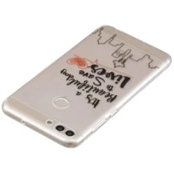 Coque Silicone Huawei P Smart Save Lives Transparent -All For Phone Magasin coque huawei p smart frac2503 2