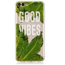 Coque Silicone Huawei P Smart Good Vibes Vert