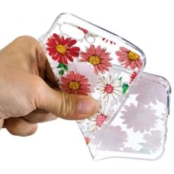 Coque Silicone Huawei P Smart Daisy Rouge -All For Phone Magasin coque huawei p smart frac2511 3