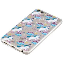 Coque Silicone Huawei P Smart Licornes Et Arc-en-ciels Bleu -All For Phone Magasin coque huawei p smart frac2512 1