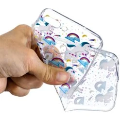 Coque Silicone Huawei P Smart Licornes Et Arc-en-ciels Bleu -All For Phone Magasin coque huawei p smart frac2512 3