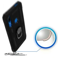 Coque Antichoc P Smart Z Et Y9 Prime XSSIVE Avec Anneau Metallique Noir -All For Phone Magasin coque huawei p smart z frac3187 6