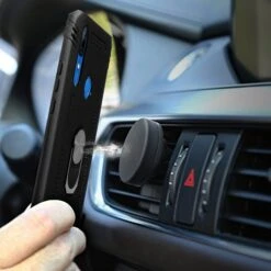 Coque Antichoc P Smart Z Et Y9 Prime XSSIVE Avec Anneau Metallique Noir -All For Phone Magasin coque huawei p smart z frac3187 9