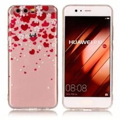 Coque Huawei P10 Silicone Cœurs Et Fleurs Transparent