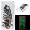 Coque Huawei P10 Lite Silicone Phospho Plume Blanc -All For Phone Magasin coque huawei p10 lite frac1879