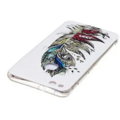 Coque Huawei P10 Lite Silicone Phospho Plume Blanc -All For Phone Magasin coque huawei p10 lite frac1879 3