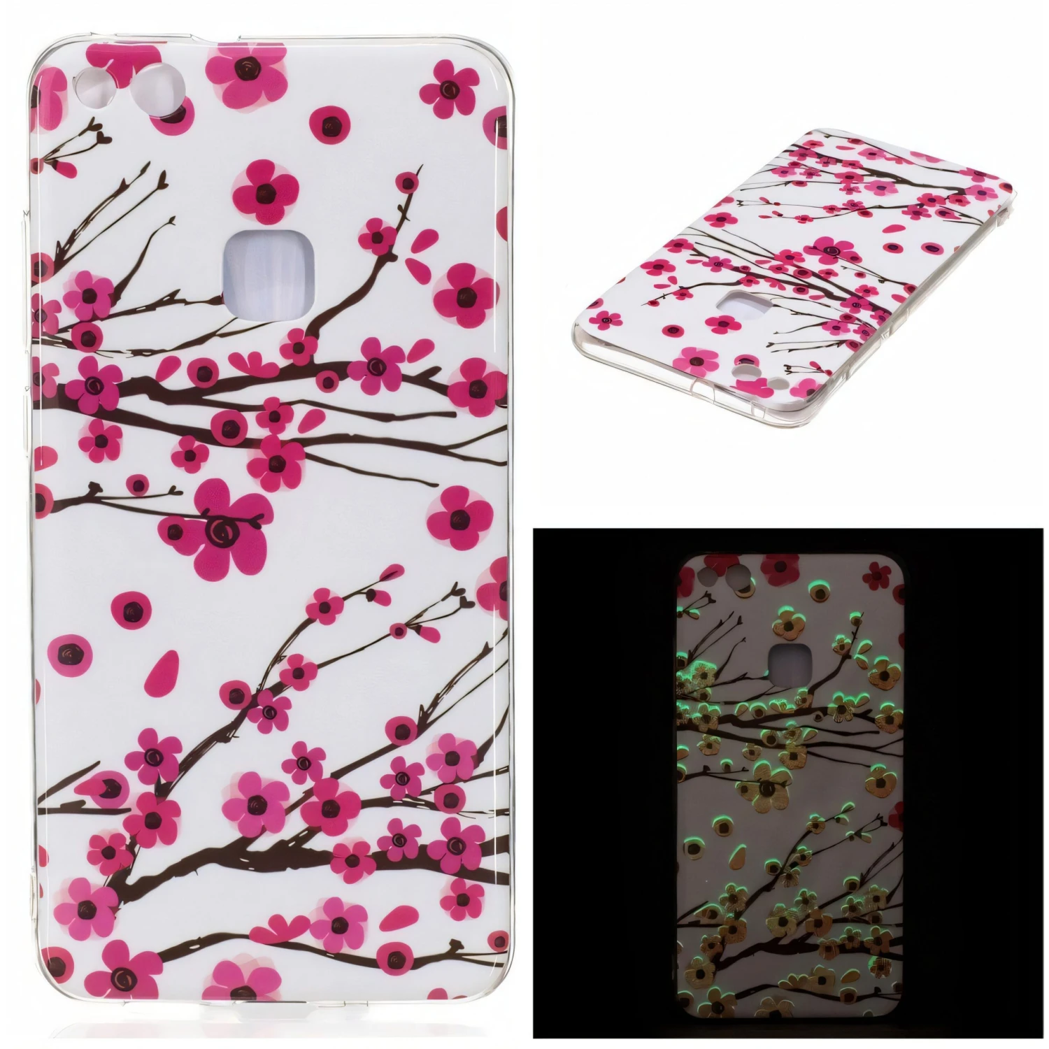 Coque Huawei P10 Lite Silicone Phospho Cerisier Blanc 3 Coque Huawei P10 Lite Silicone Phospho Cerisier Blanc