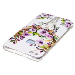 Coque Huawei P10 Lite Silicone Phospho Cerf En Fleurs Blanc -All For Phone Magasin coque huawei p10 lite frac1882 3