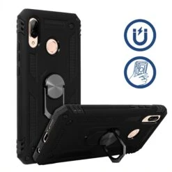 Coque Antichoc P20 Lite 2019 Et Nova 5i XSSIVE Avec Anneau Metallique Noir -All For Phone Magasin coque huawei p20 lite 2019 frac3190 7