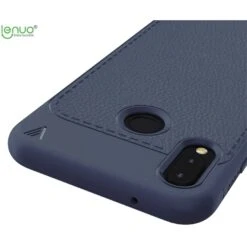 Coque Silicone Huawei P20 Lite Litchi Lenuo Bleu -All For Phone Magasin coque huawei p20 lite frac2461 4