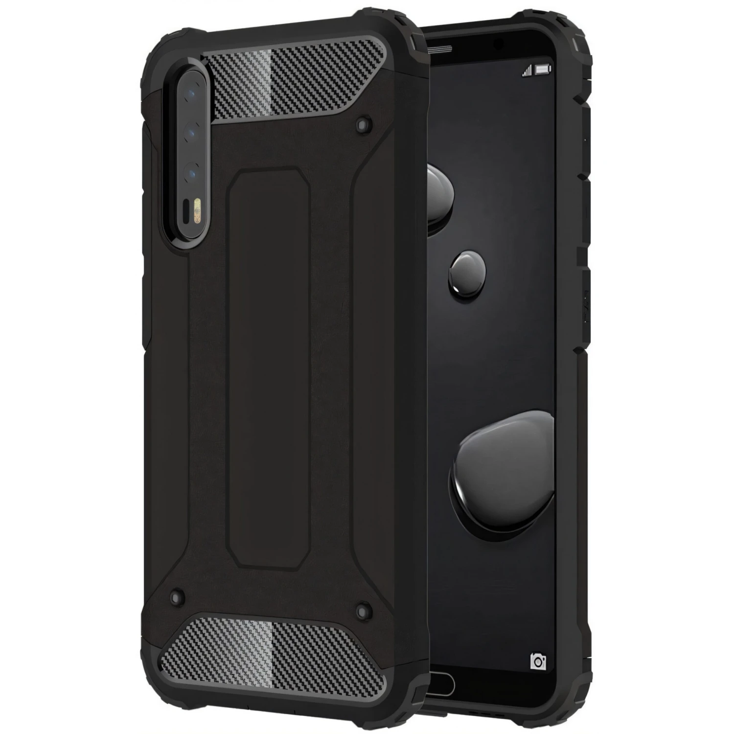 Coque Antichoc Huawei P20 Pro Armor Guard Noir 3 Coque Antichoc Huawei P20 Pro Armor Guard Noir