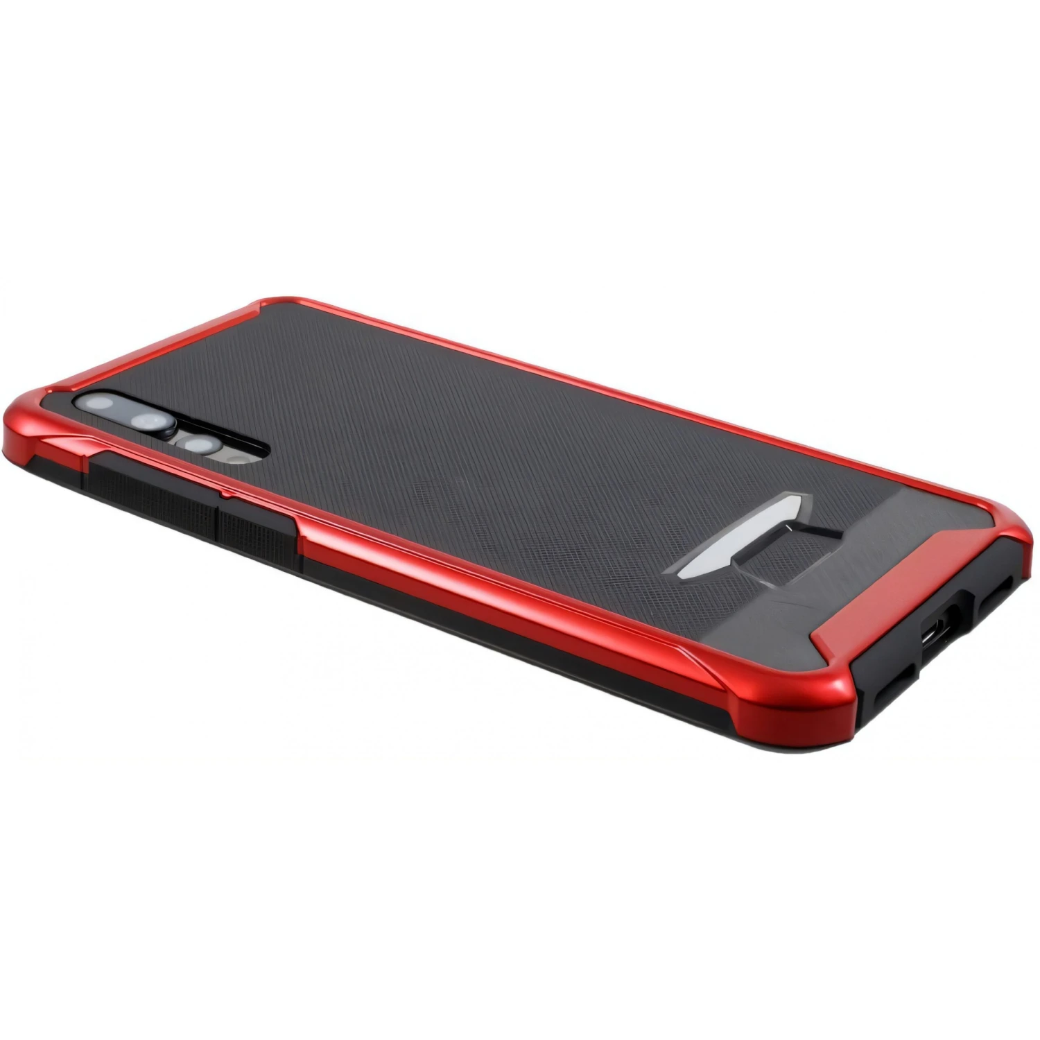 Coque Silicone Huawei P20 Pro Hybride Relief Rouge 5 Coque Silicone Huawei P20 Pro Hybride Relief Rouge – Image 3