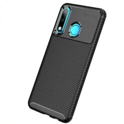 Coque Silicone Huawei P30 Lite Style Fibre De Carbone Noir -All For Phone Magasin coque huawei p30 lite frac3045 2
