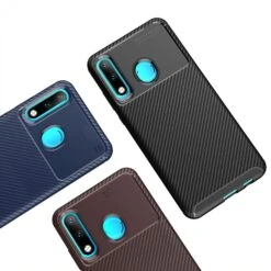 Coque Silicone Huawei P30 Lite Style Fibre De Carbone Noir -All For Phone Magasin coque huawei p30 lite frac3045 3