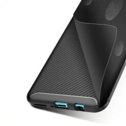 Coque Silicone Huawei P30 Lite Style Fibre De Carbone Noir -All For Phone Magasin coque huawei p30 lite frac3045 5
