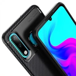 Coque Silicone Huawei P30 Lite Style Fibre De Carbone Noir -All For Phone Magasin coque huawei p30 lite frac3045 7