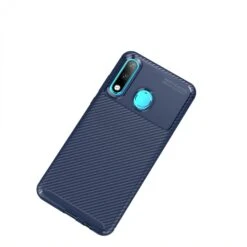 Coque Silicone Huawei P30 Lite Style Fibre De Carbone Bleu -All For Phone Magasin coque huawei p30 lite frac3046 1