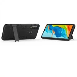Coque Antichoc Huawei P30 Lite Avec Support Noir -All For Phone Magasin coque huawei p30 lite frac3077 7
