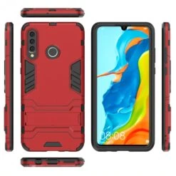 Coque Antichoc Huawei P30 Lite Avec Support Rouge