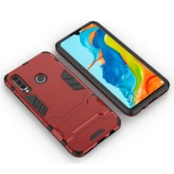 Coque Antichoc Huawei P30 Lite Avec Support Rouge -All For Phone Magasin coque huawei p30 lite frac3079 3