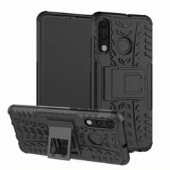Coque Antichoc Huawei P30 Lite Style Pneu Avec Support Noir