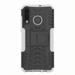 Coque Antichoc Huawei P30 Lite Style Pneu Avec Support Blanc -All For Phone Magasin coque huawei p30 lite frac3085 6