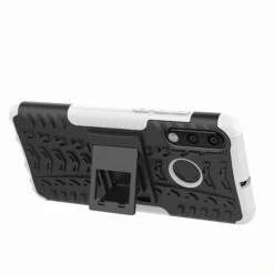 Coque Antichoc Huawei P30 Lite Style Pneu Avec Support Blanc -All For Phone Magasin coque huawei p30 lite frac3085 7