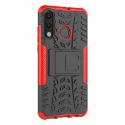 Coque Antichoc Huawei P30 Lite Style Pneu Avec Support Rouge -All For Phone Magasin coque huawei p30 lite frac3086 4