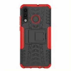 Coque Antichoc Huawei P30 Lite Style Pneu Avec Support Rouge -All For Phone Magasin coque huawei p30 lite frac3086 6