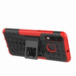 Coque Antichoc Huawei P30 Lite Style Pneu Avec Support Rouge -All For Phone Magasin coque huawei p30 lite frac3086 7