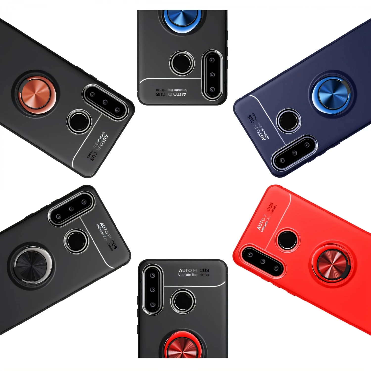 Coque Silicone Huawei P30 Lite Et Nova 4E Avec Anneau Et Support En Metal Noir 11 Coque Silicone Huawei P30 Lite Et Nova 4E Avec Anneau Et Support En Metal Noir – Image 9