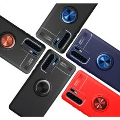 Coque Silicone De Protection Huawei P30 Pro Avec Anneau LENUO Rouge -All For Phone Magasin coque huawei p30 pro frac3092 2