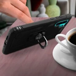Coque Antichoc P30 Pro XSSIVE Avec Anneau Metallique Noir -All For Phone Magasin coque huawei p30 pro frac3191 5
