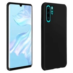 Coque Silicone P30 Pro Semi Rigide Avec Finition Cool Touch Noir -All For Phone Magasin coque huawei p30 pro frac3217 4