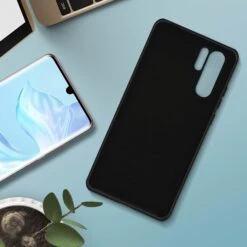 Coque Silicone P30 Pro Semi Rigide Avec Finition Cool Touch Noir -All For Phone Magasin coque huawei p30 pro frac3217 7