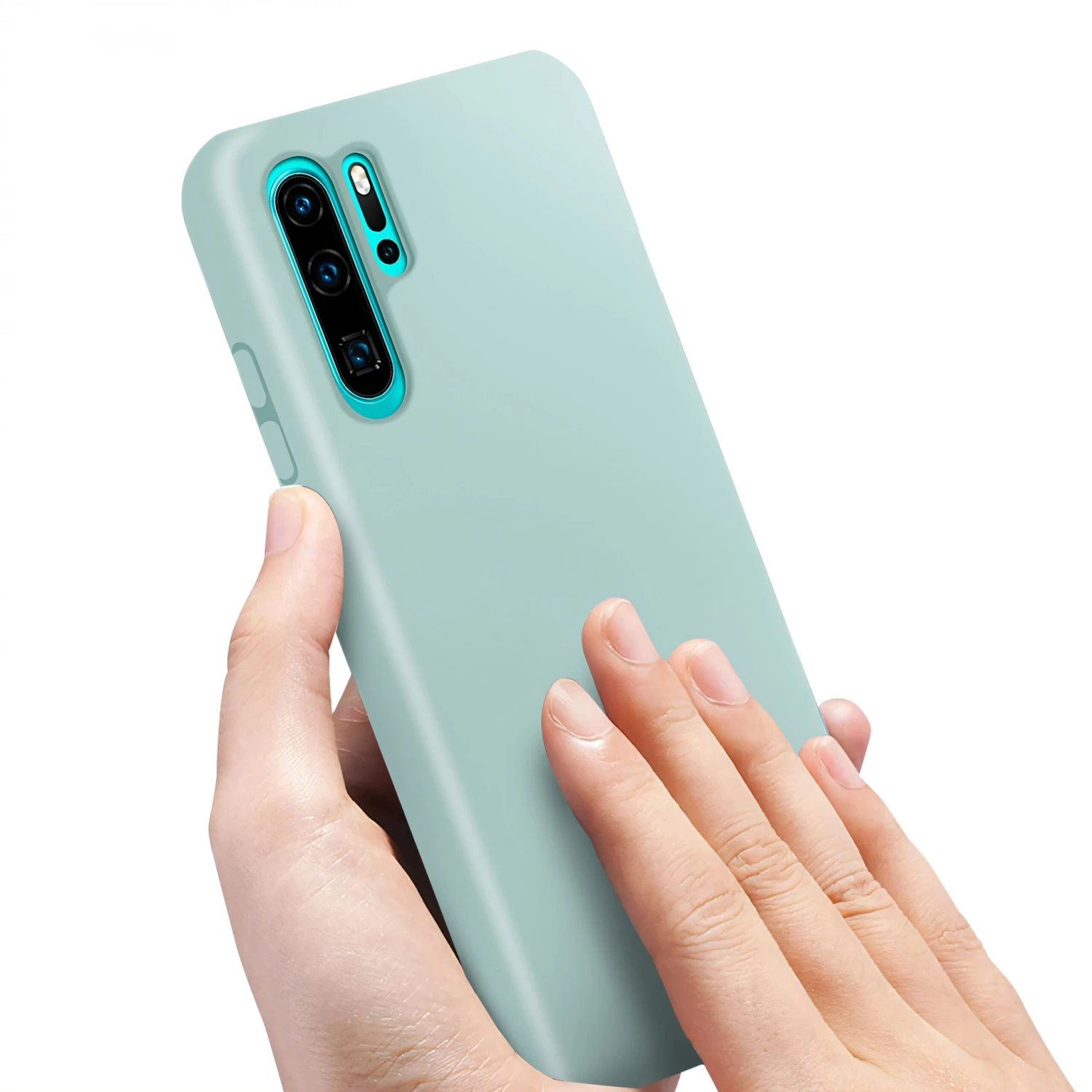 Coque Silicone P30 Pro Semi Rigide Avec Finition Cool Touch Vert 5 Coque Silicone P30 Pro Semi Rigide Avec Finition Cool Touch Vert – Image 3