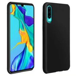 Coque Silicone P30 Semi Rigide Avec Finition Cool Touch Noir -All For Phone Magasin coque huawei p30 pro frac3221 5