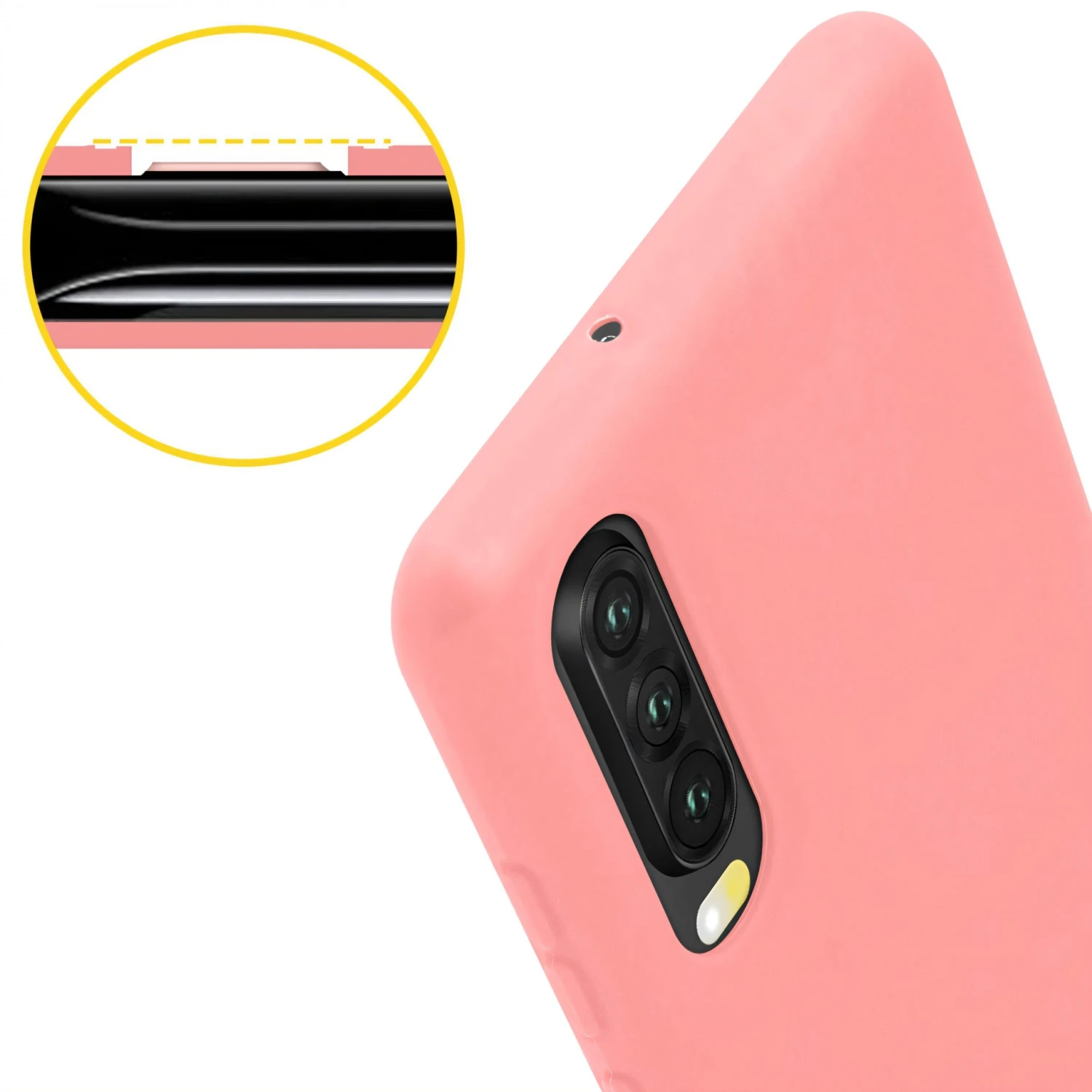 Coque Silicone P30 Semi Rigide Avec Finition Cool Touch Rose 8 Coque Silicone P30 Semi Rigide Avec Finition Cool Touch Rose – Image 6