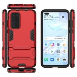Coque Antichoc Huawei P40 Hybride Cool Guard Rouge -All For Phone Magasin coque huawei p40 frac3989 1