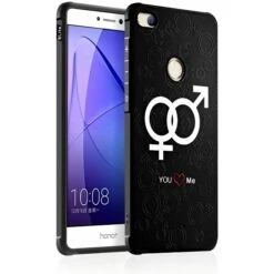 Coque Huawei P8 Lite 2017 Et Honor 8 Lite Antichoc Love Noir