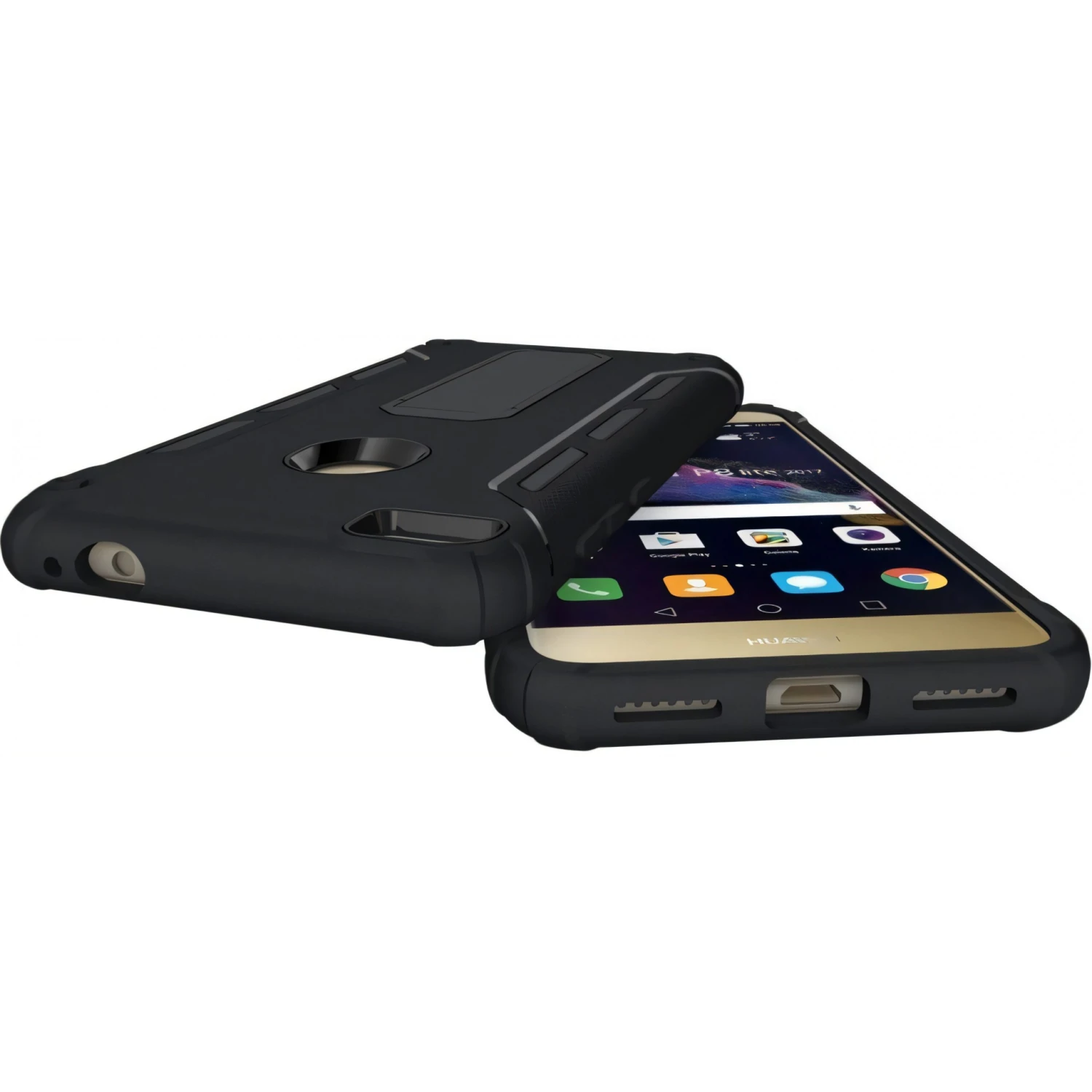 Coque Huawei P8 Lite 2017 Et Honor 8 Lite Antichoc Et Resistant Avec Support Noir 12 Coque Huawei P8 Lite 2017 Et Honor 8 Lite Antichoc Et Resistant Avec Support Noir – Image 10