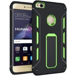Coque Huawei P8 Lite 2017 Et Honor 8 Lite Antichoc Et Resistant Avec Support Vert