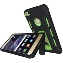 Coque Huawei P8 Lite 2017 Et Honor 8 Lite Antichoc Et Resistant Avec Support Vert -All For Phone Magasin coque huawei p8 lite 2017 frac1857 6