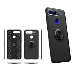 Coque Silicone Huawei Honor View 20 Et Huawei V20 Avec Anneau En Metal Noir -All For Phone Magasin coque huawei v20 frac3027 2