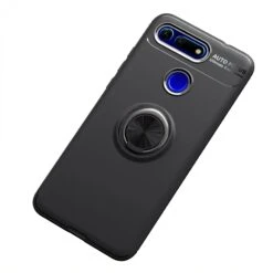 Coque Silicone Huawei Honor View 20 Et Huawei V20 Avec Anneau En Metal Noir -All For Phone Magasin coque huawei v20 frac3027 5