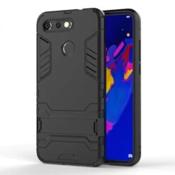 Coque Antichoc Huawei View 20 Et Huawei V20 Avec Support Noir -All For Phone Magasin coque huawei v20 frac3061 2